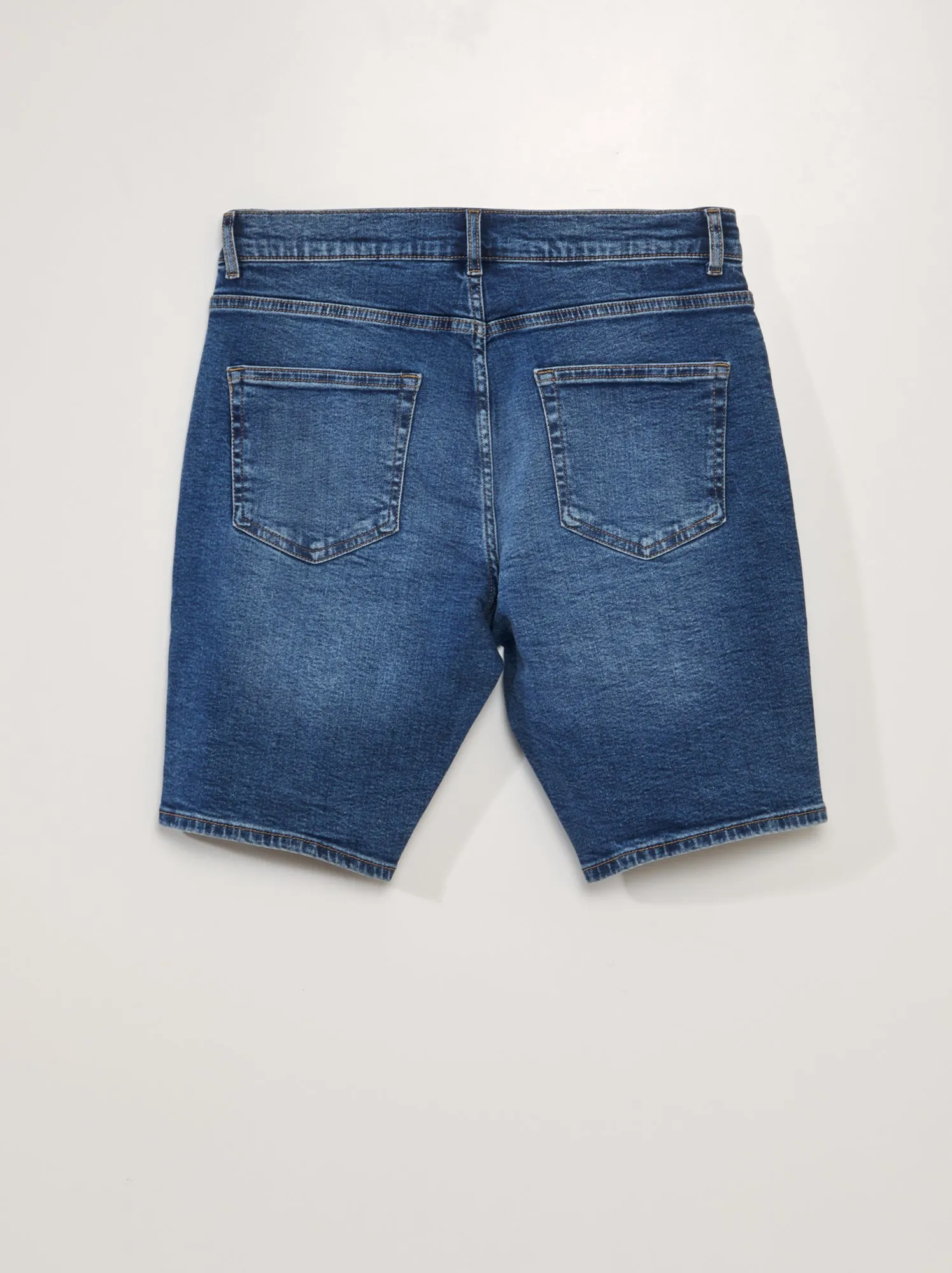 Bermuda in jeans con 5 tasche - BLU