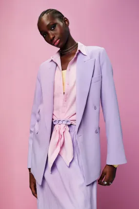 Blazer doppiopetto in crêpe