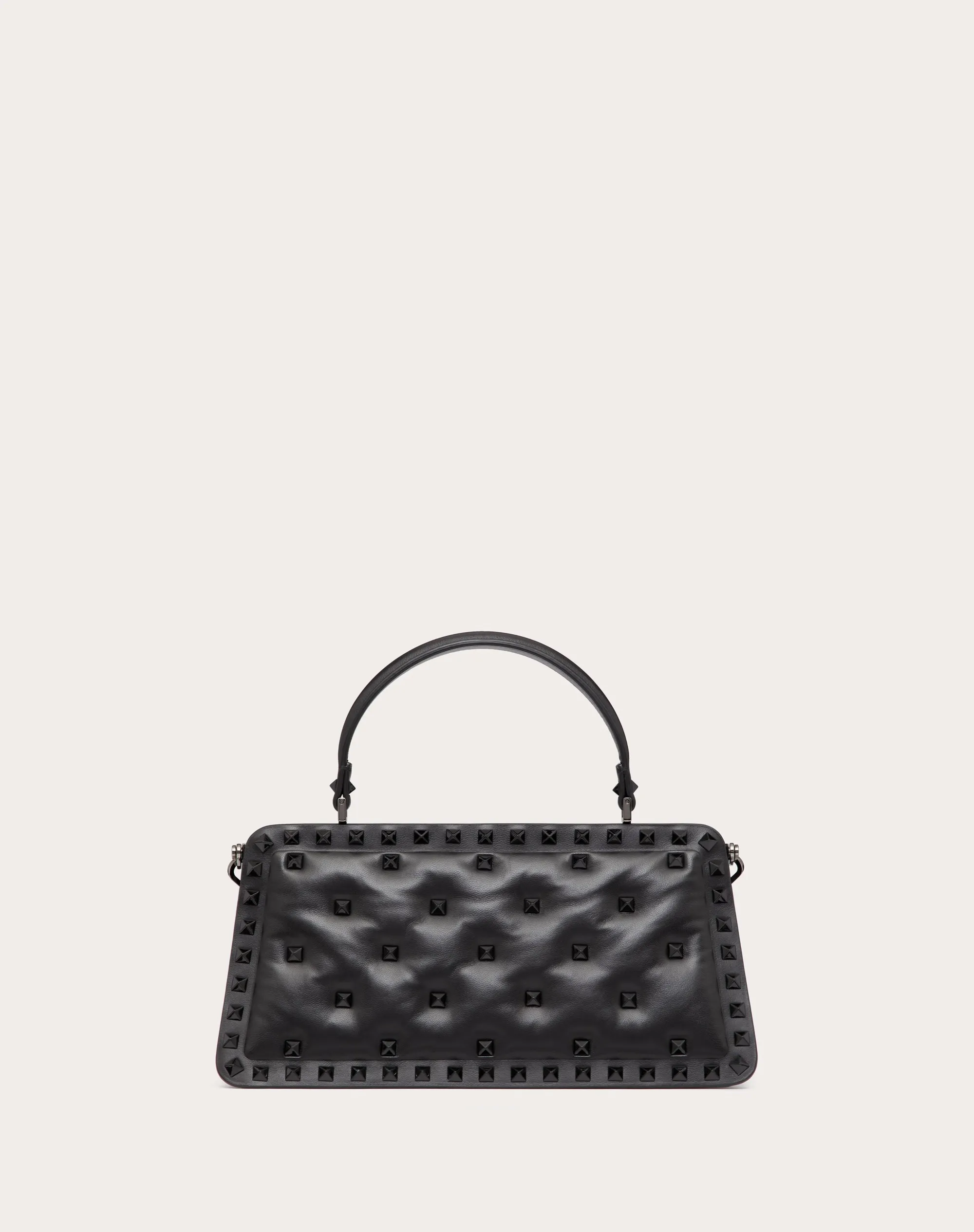 BORSA A MANO ROCKSTUD IN NAPPA IMBOTTITA