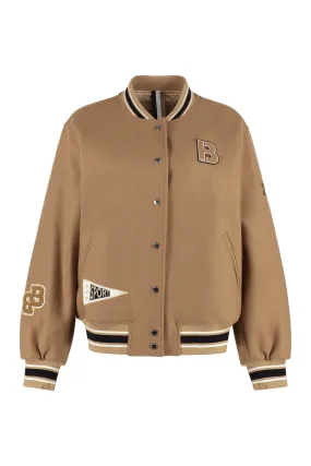 BOSS Bomber in lana con patch