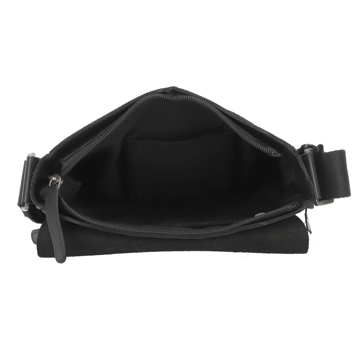Greenburry Pure Black Borsa a tracolla Pelle 22 cm
