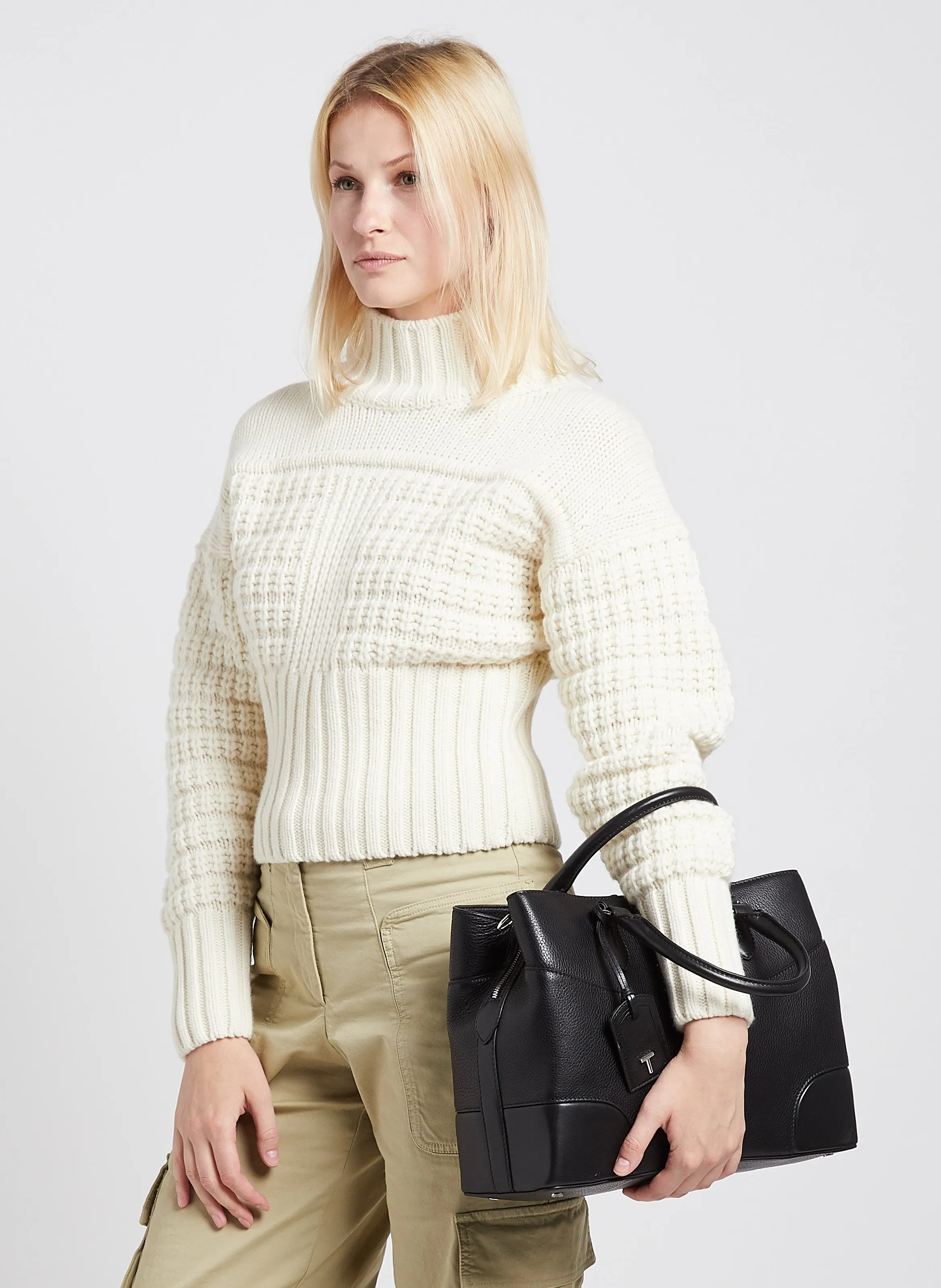  LE TANNEUR   ROMY - Borsa a mano in pelle martellata | Nero