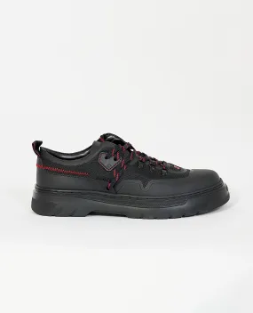 OutletHUGO      Scarpe derby Hugo con cuciture rosse