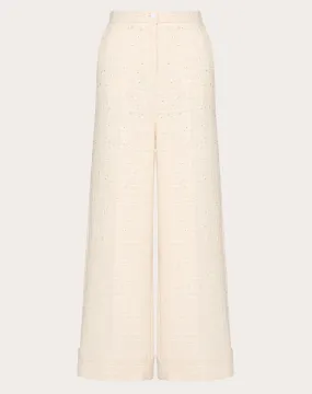 PANTALONI IN DELICATE TWEED