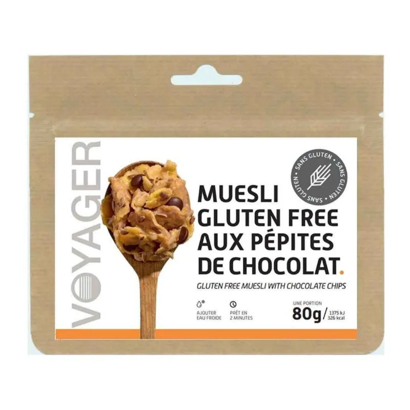 Pasti liofilizzati Voyager Muesli senza glutine con gocce di cioccolato
