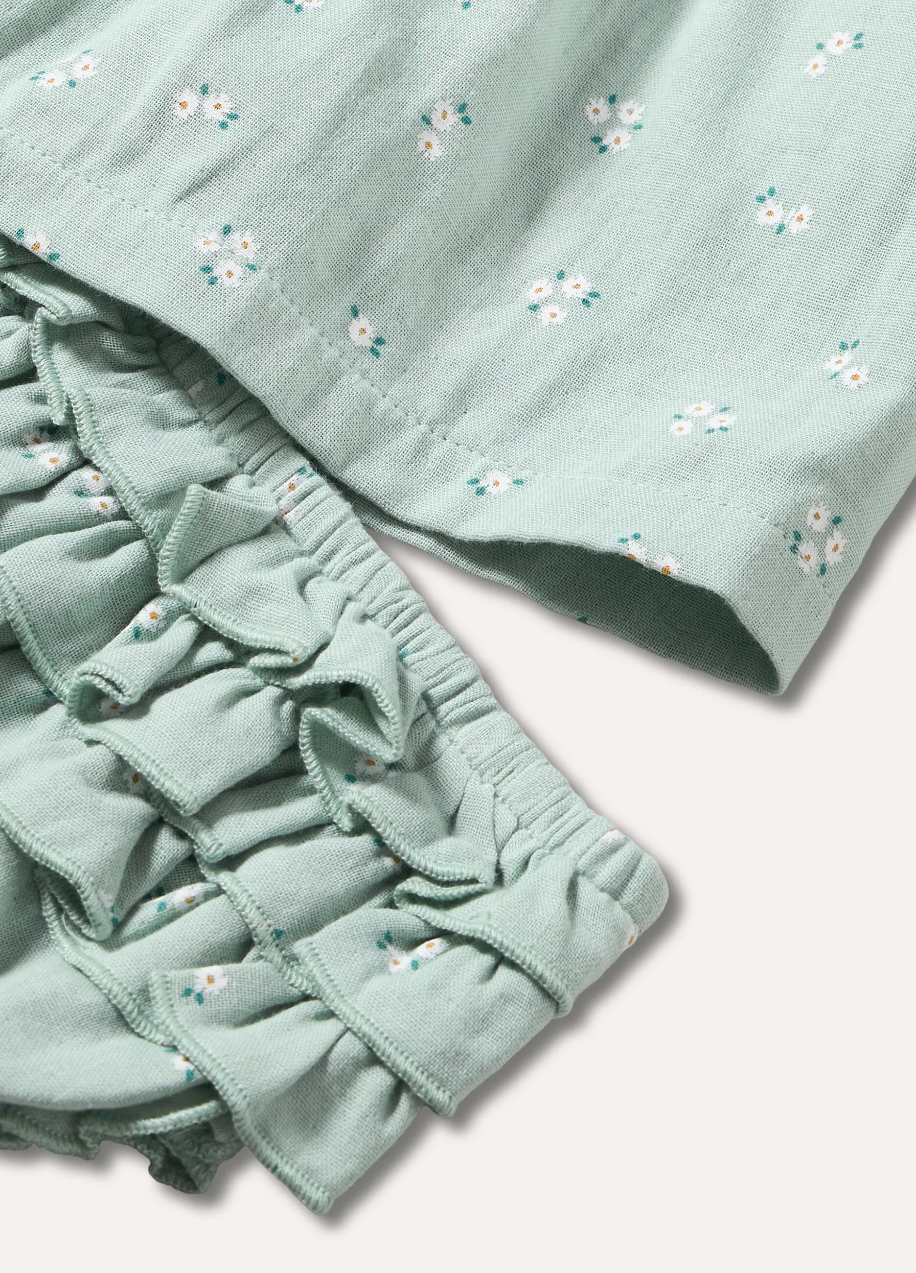 Set abito smanicato e culotte neonata