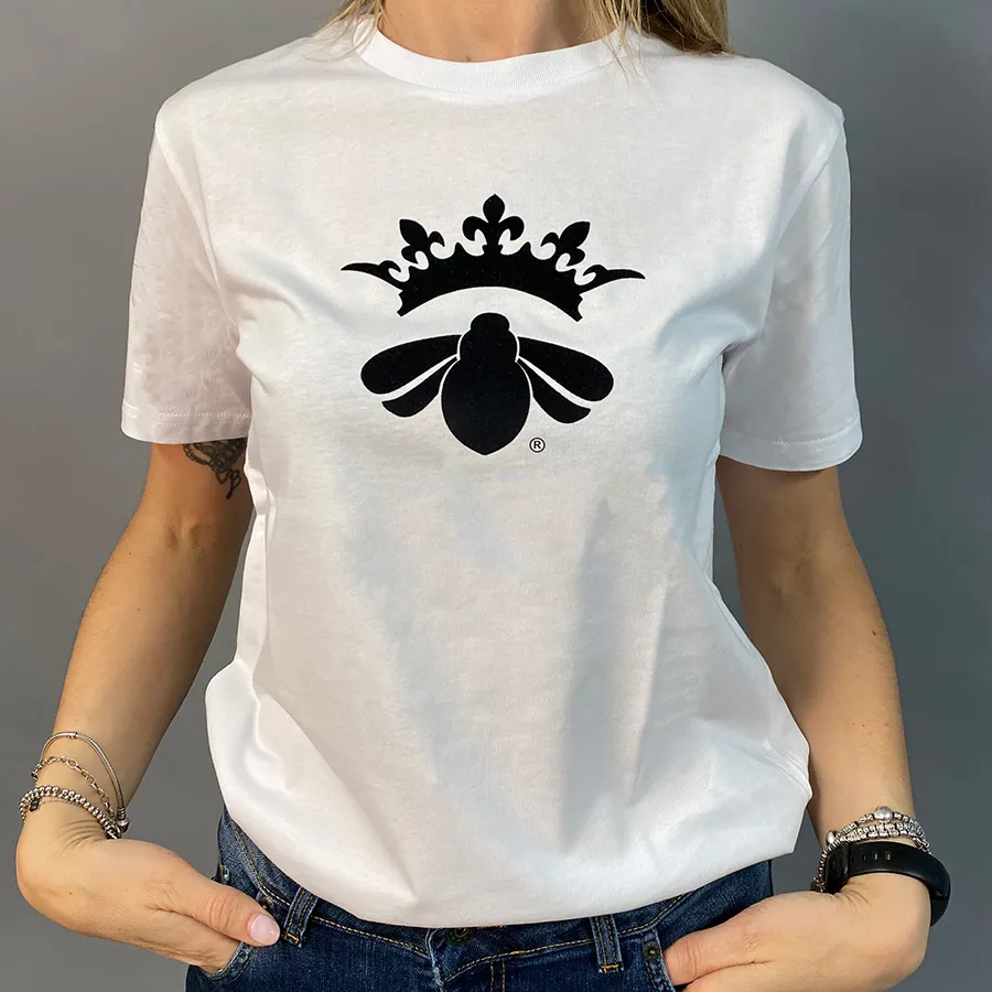 T-Shirt BQ velluto bianca